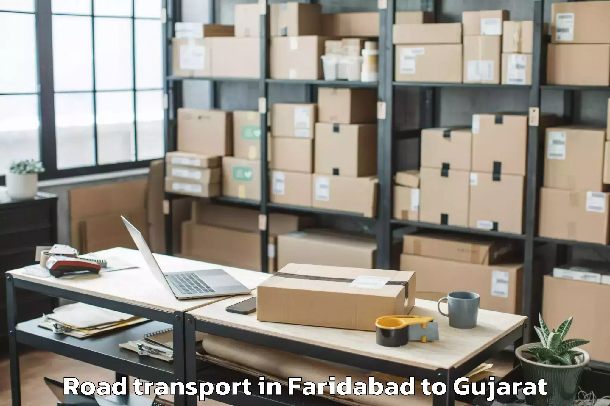 Book Faridabad to Gandhidham Road Transport